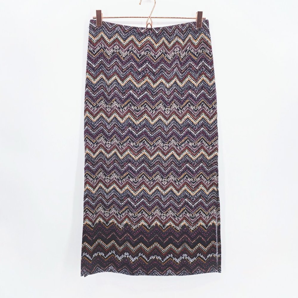Margaret O'Leary Chevron Midi Skirt‎